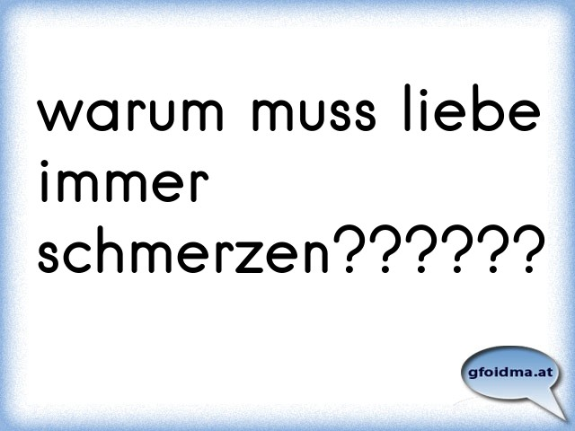 Warum Muss Warum Muss